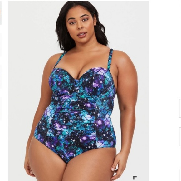torrid Other - NWT 2X Mermaid Slim One Piece Swimsuit